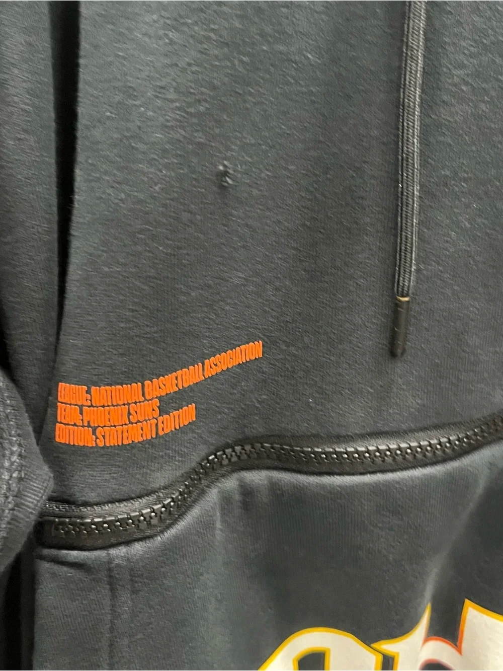 Jordan Black PHX Pullover Hoodie with White Jumpman